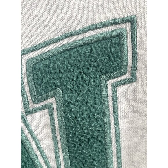 Hollister Gray Crew Neck Sweatshirt NYC Sz Large Preppy Relaxed - Picture 3 of 6